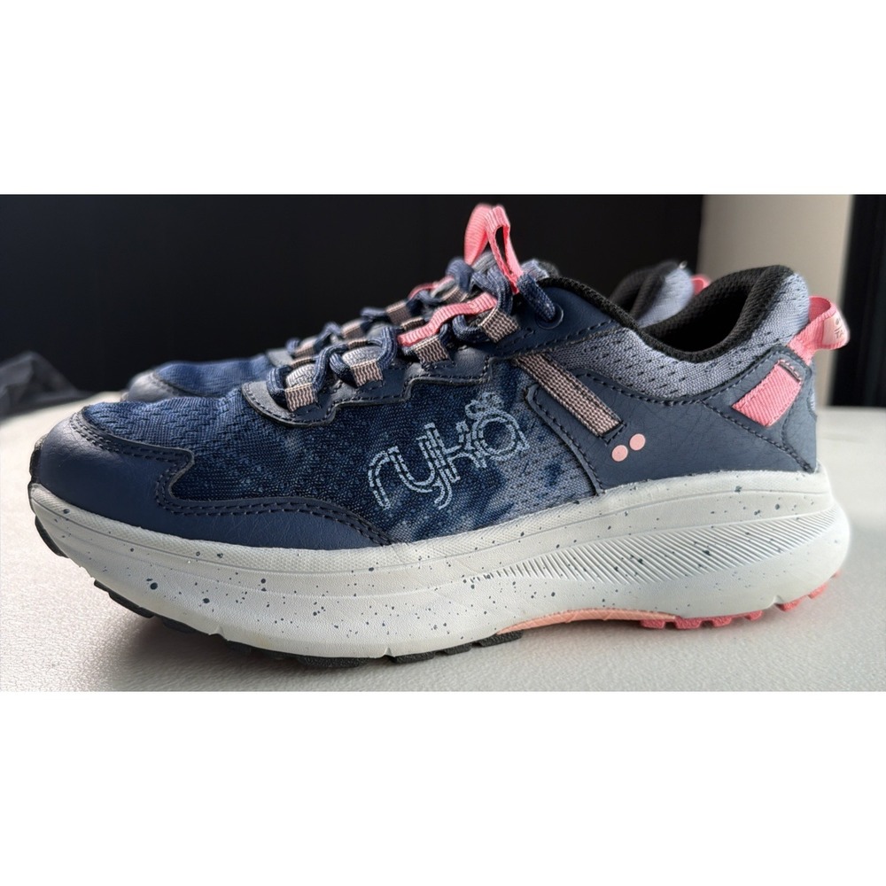 Ryka Taiga Trail Womens Size 7 Blue Pink Walking Running Hiking Shoes Sneakers